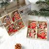 Wooden Gingerbread Man Christmas Tree Ornaments - Hanging Decorations for Home