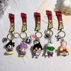 Anime  Keychain PVC Cartoon Cartoon Figure Trunks Son Goku Piccolo Buu Vegeta Figures Key Chain Keyring Bag Decor