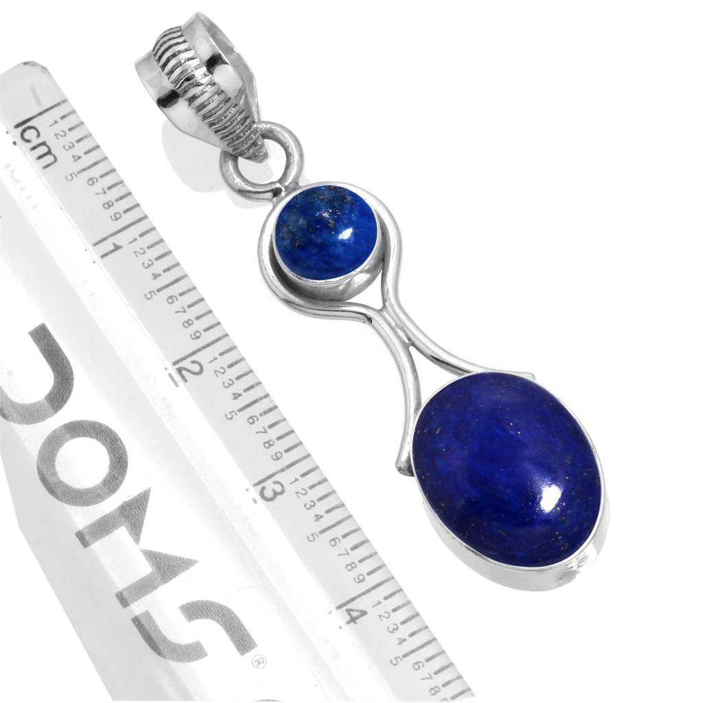 925 Sterling Silver Pendant Women Gemstone Handmade Jewelry Halloween Gift Blue Green Purple Copper Turquoise Pearl Lapis Mother Of Pearl Victorian