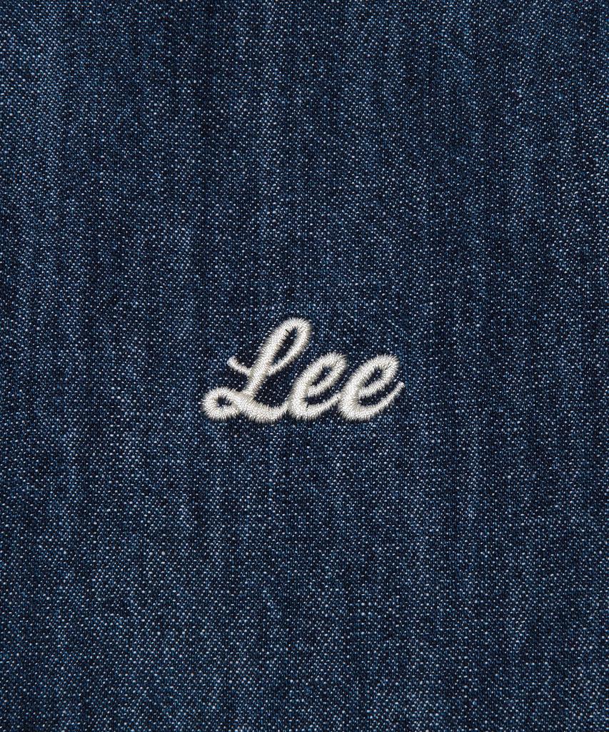 LEE Women'S Short Crop Denim Short Sleeve Shirt Indigo Dark
