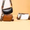 Fashion Small PU Leather Underarm Saddle Bags for Women Vintage Designer Shoulder Crossbody Bag