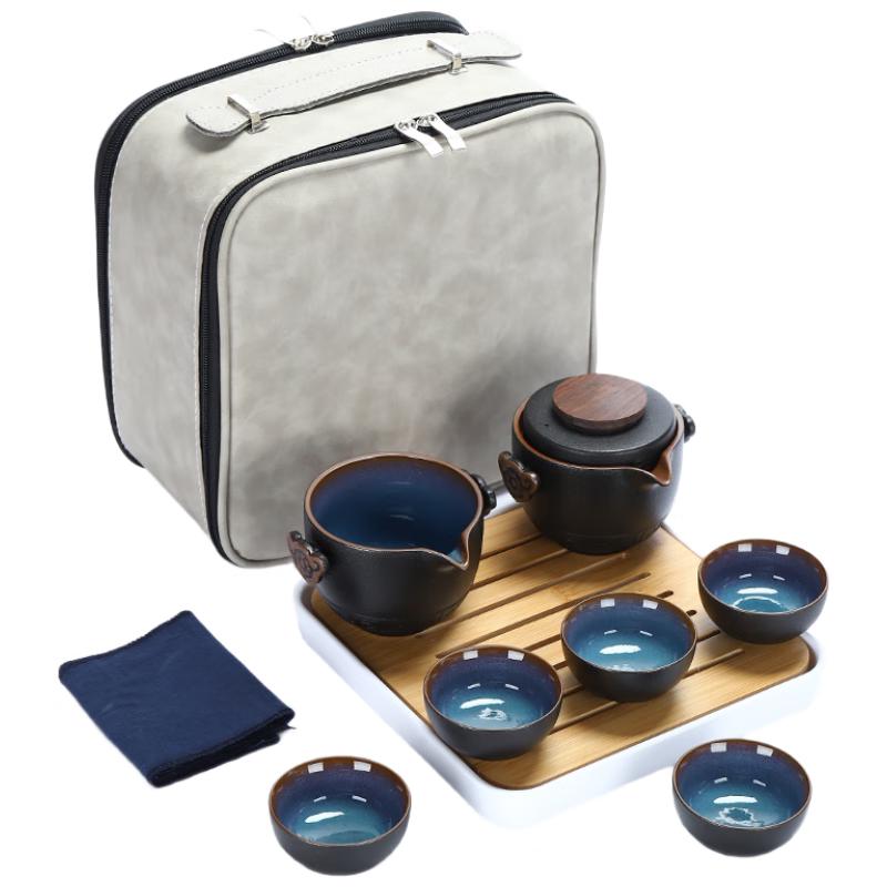 Woding Portable Ceramic Kung Fu Tea Set