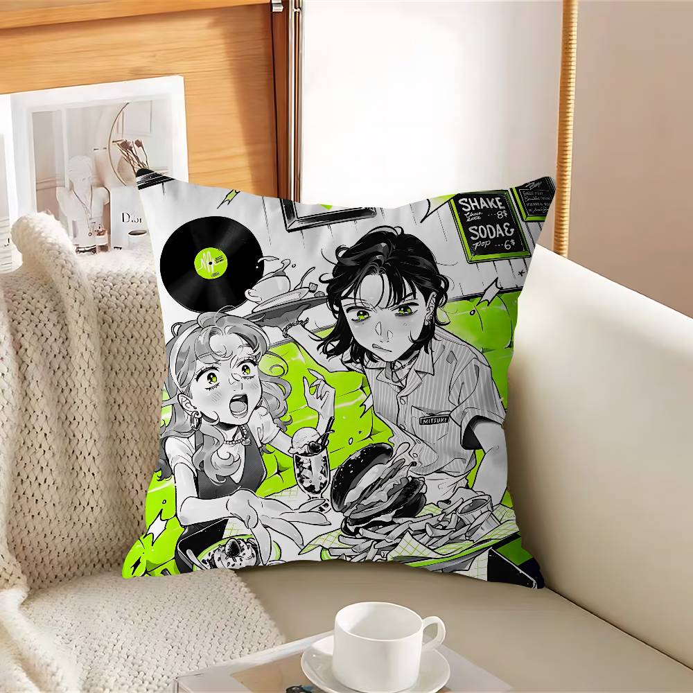 Anime A-Aya Oosawa Koga MitsukiS Kissenbezug Abnehmbar Waschbar Kissenbezug – Ganzjahresweiches Leinen