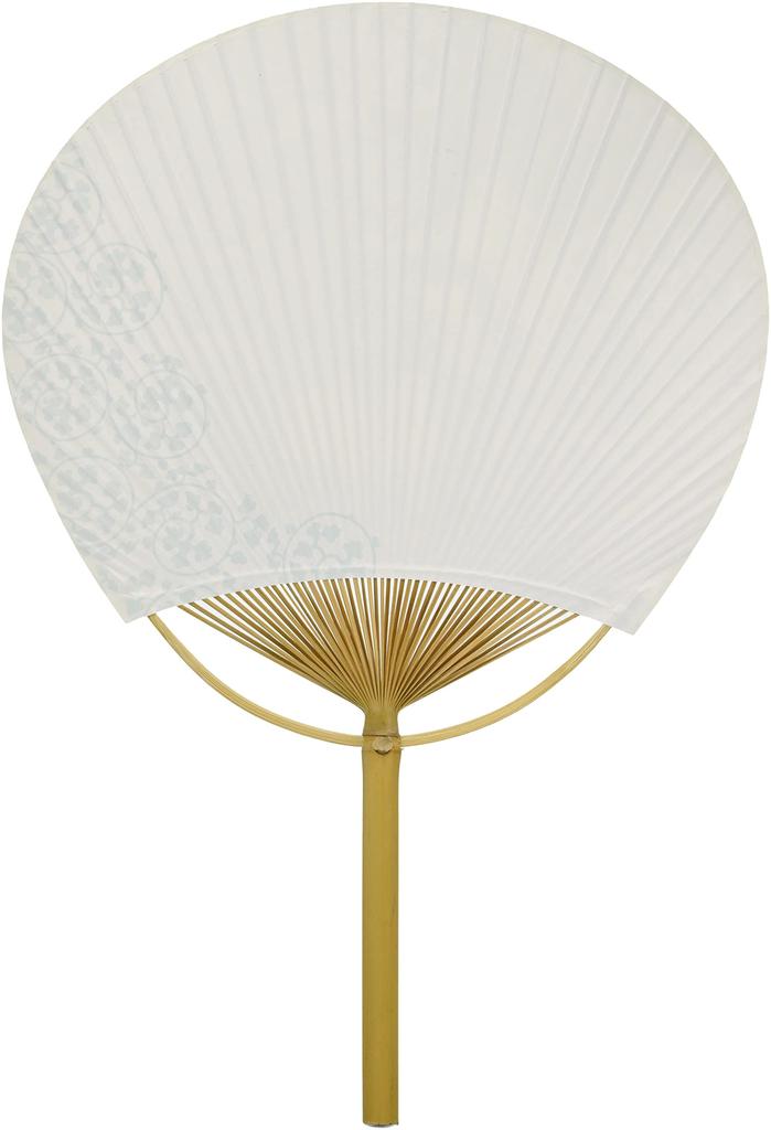 Shikoku Uchiwa Fan, Unisex, Gen'emon Kiln, Rabbit Design, Approx. 28 X 41 Cm