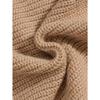 Elegant beige damecardigan med ribbestrikket detalj - Lett luksus, varm og stilig åpen genser for høst og vinter, Høst Vinter Bekledning|Ribbestrikket Cardigan