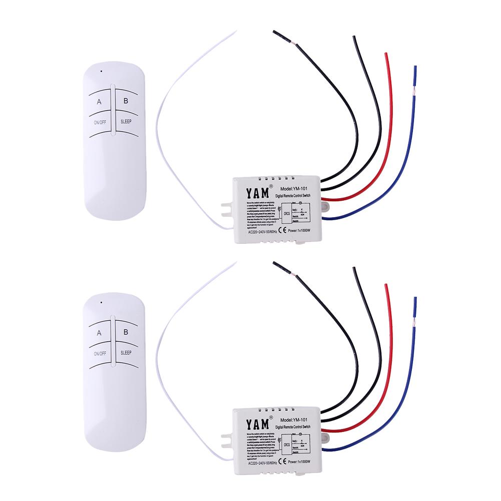 Drahtloser EIN/AUS-Schalter 1/2/3-fach 220V 1/2/3-Kanal Drahtloser Fernbedienungsschalter Digitaler Fernbedienungsschalter für UV-Beleuchtung
