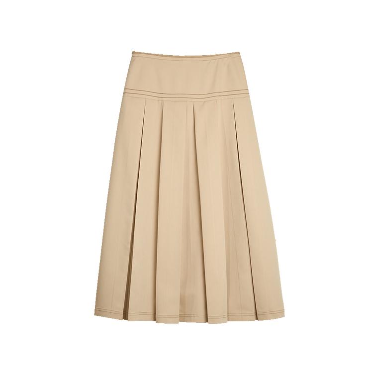 ELLE Elegant High-Waisted Pleated A-Line Skirt Women skirts L8SRM033