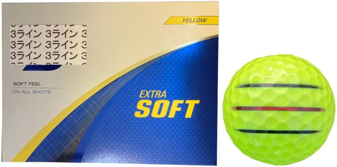 

[HapirakyGolf Line] Bridgestone Extra Soft EXTRA SOFT 2025 Модель с линиями (Желтый 1 Дюжина3 Строки)