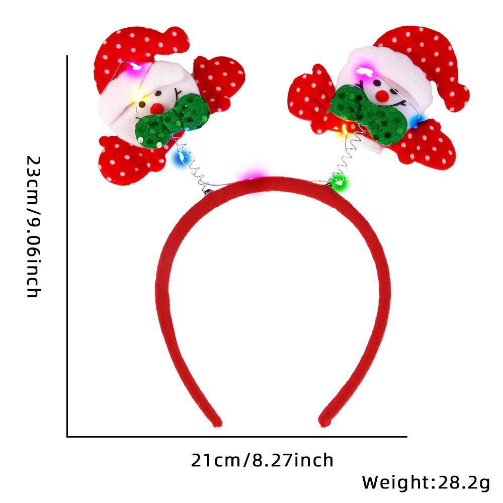 Christmas Festive Cartoon Headbands With Illuminated Reindeer Antlers Perfect For Parties Holiday