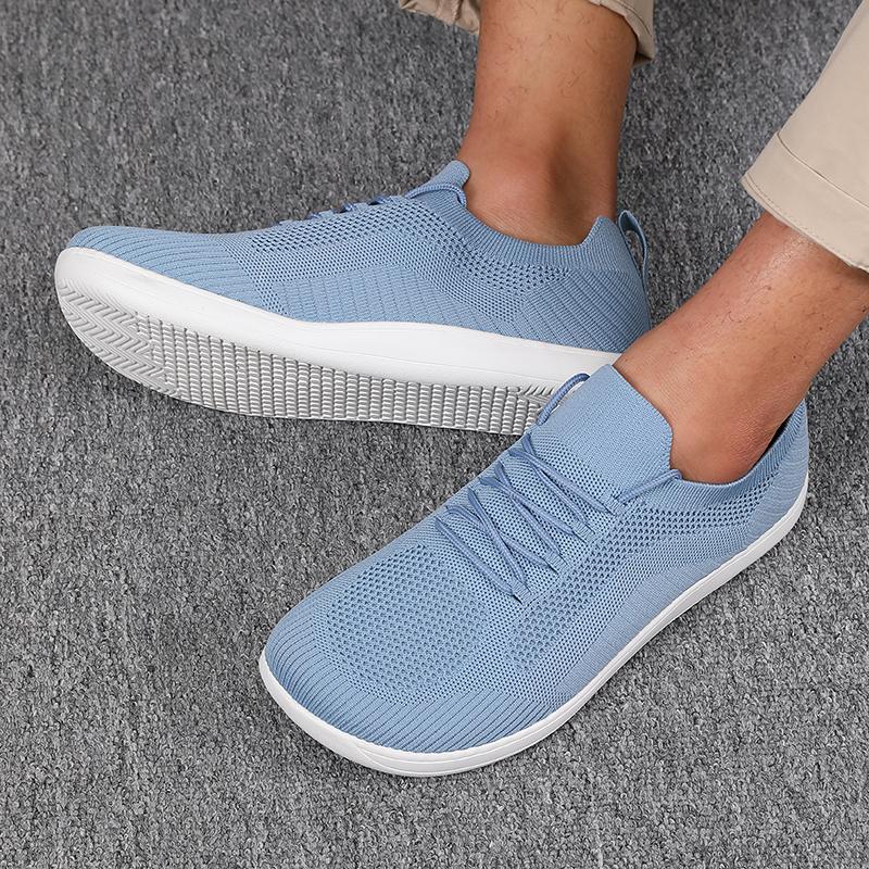 New Fashion Sneakers Mesh Soft Sole Breathable Casual Lace Up Shoes Versatile Daily Round Toe Couple Running Shoes Hot Selling