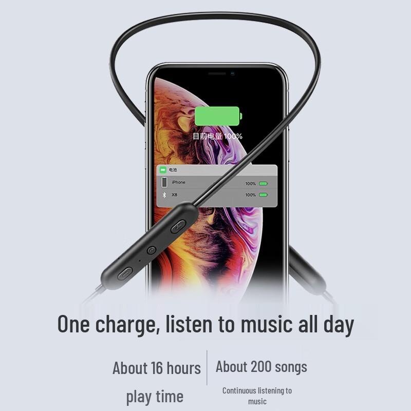 SOAI X8 Neckband Wireless Bluetooth Sports Earphones