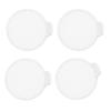 Modern Style 4 Pack Shower Drain Hair Catcher Bathroom Sink Filter NonSlip Design ABS