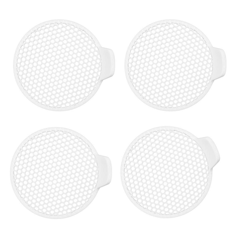 Modern Style 4 Pack Shower Drain Hair Catcher Bathroom Sink Filter NonSlip Design ABS