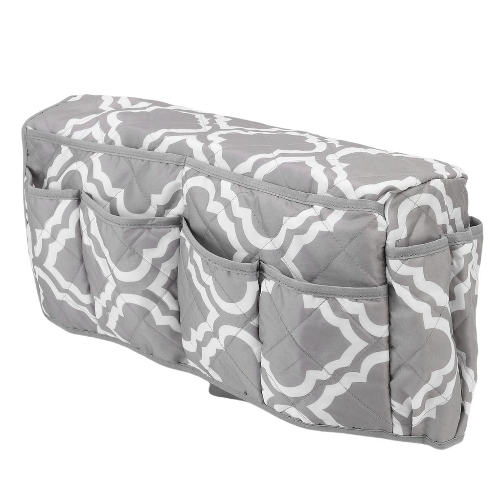 Sofa Armrest Organizer 14 Pockets Armchair Caddy TV Remote Control Holder for Recliner Couch Grey