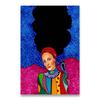 Vintage Abstract Girl Long Hair Flower Women Wall Art Canvas Painting Fashion Poster Wall Pictures For Living Room Home Decor