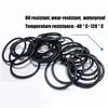 CS 5.7mm/8mm/8.6mm OD 30mm-400mm NBR  Black Nitrile Rubber O-ring Oil Seal Sealing Ring Temperature Resistance Resistant Gasket