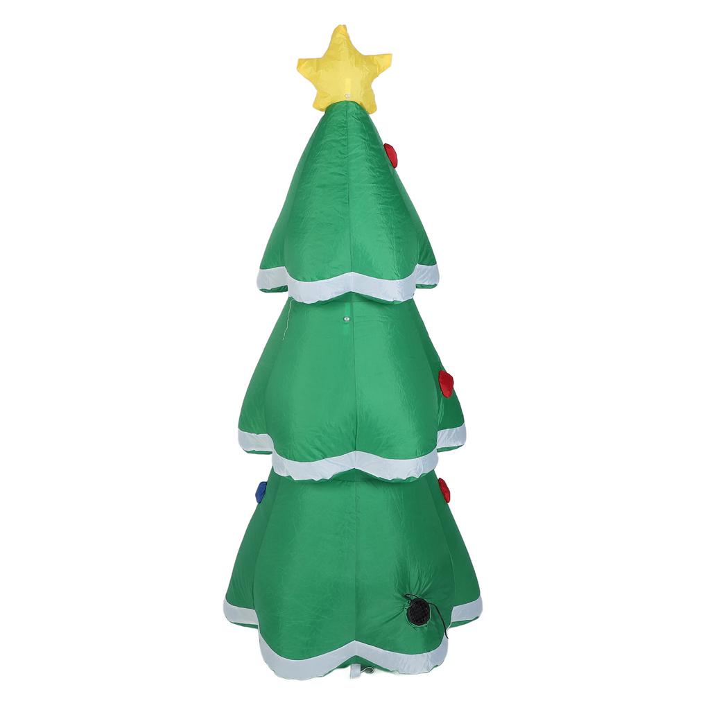 4.9FT Inflatable Xmas Tree LED Lighted 210T Polyester IP44 Water Resistant Blow Up Xmas Tree Yard
