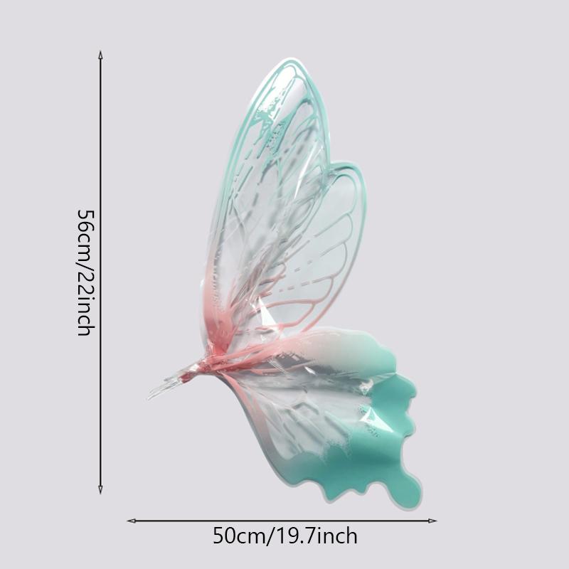 40 Pcs Butterfly Wings Wrapping Paper Florist Bouquet Package Paper DIY Bouquet Crafts 20 Set Birthday Gifts Packaging Material