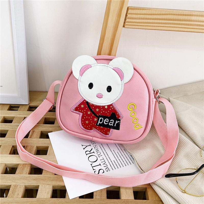 Mouse And Rabbit Shoulder Bag Adjustable Shoulder Strap Childrens Zipper Design