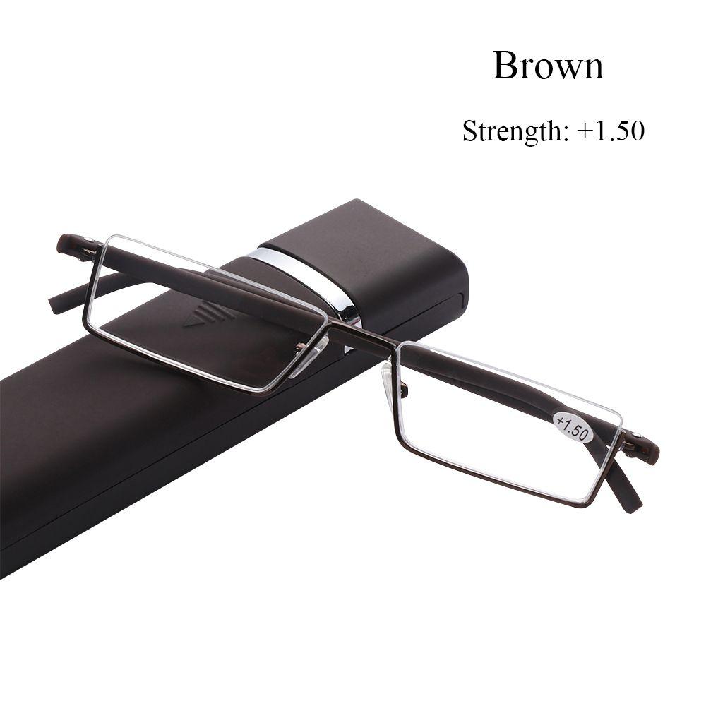 Unisex Ultralight TR90 Half Frame Semi Rimless Reading Glasses Reader Eyeglasses
