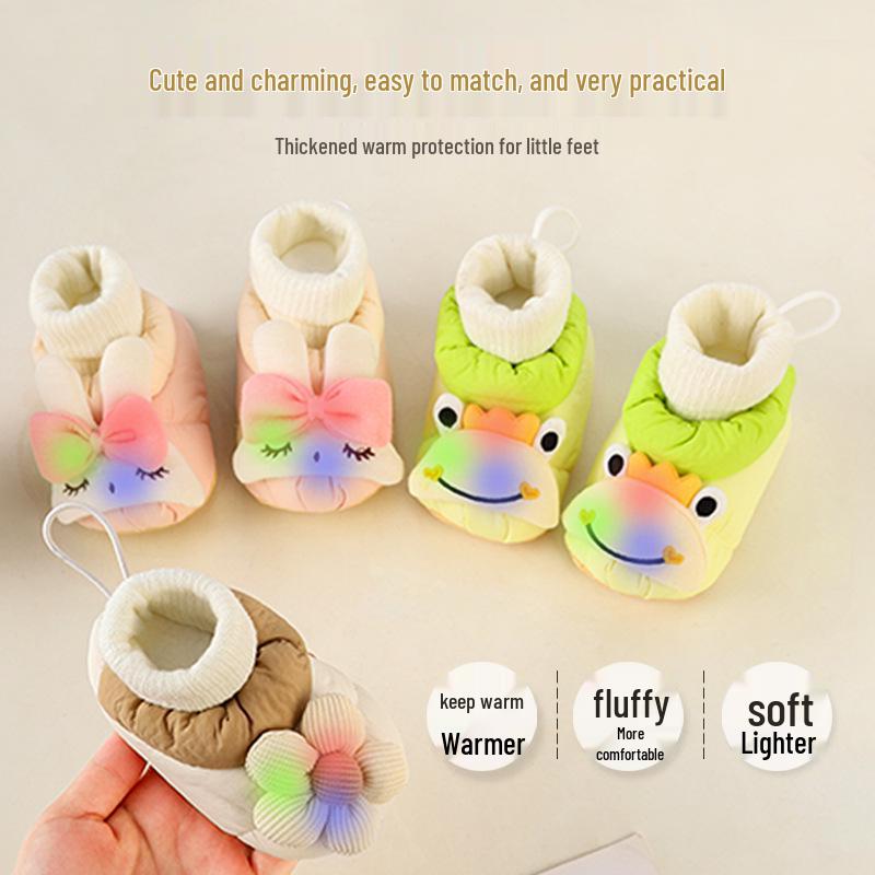 Cozy Winter Baby Shoes: Thickened Non-Slip Soft Sole Socks for Toddlers