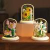 Puzzle Educational Building Blocks Flower Sunflower Jasmine Children Toys Model