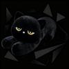 Cute Half Round Eyed Black Cat Plush Toy Prone Black Cat Pillow Kids Game Fans Halloween Christmas Birthday Gifts Home Decor