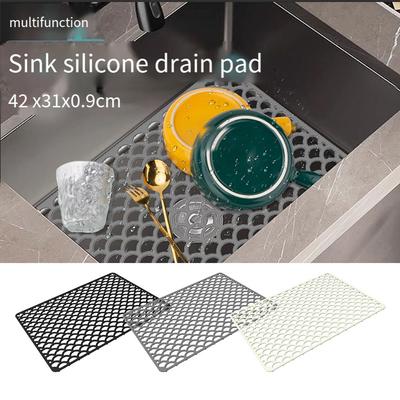 Kitchen Sink Protector Grid Food Safe Silicone Mat for Drainage and Care