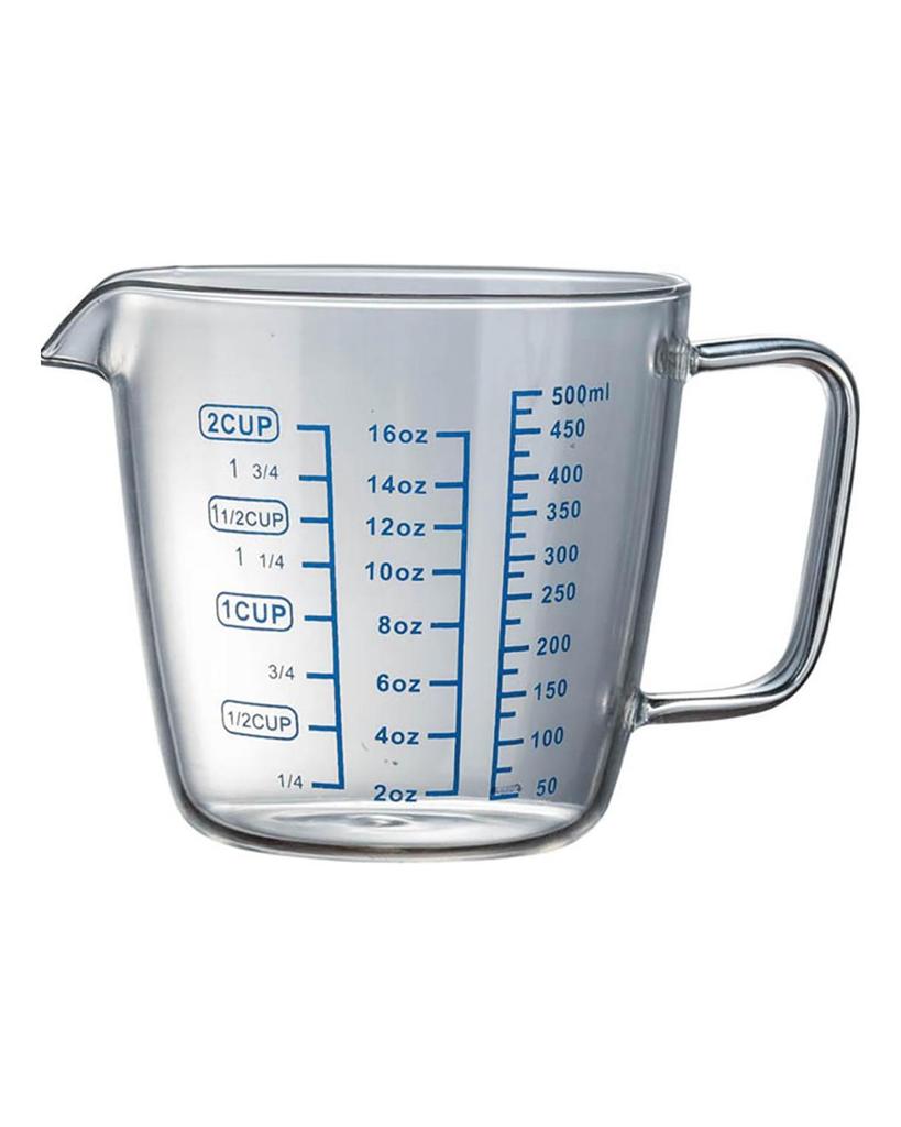 Roamtic Fashion Küchentassenwaage, hitzebeständig, Messbecher für Mikrowelle, Milchmaß, Glas, 250 ml, 500 ml, Krug