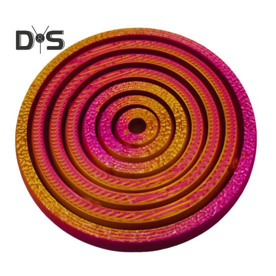 Imprimat 3D Fidget Spinner Ring Reducerea stresului Anxietate Copii Adolescenți Adulti Jucărie rotativă cu șapte inele de 360 ​​de grade Jucărie portabilă de călătorie EDC Spinning Ring