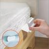 4 Pcs Plastic Non Slip Bed Sheet Holder Clips No Drill Fasteners for Home Bedroom Bedding Slipcover Organization