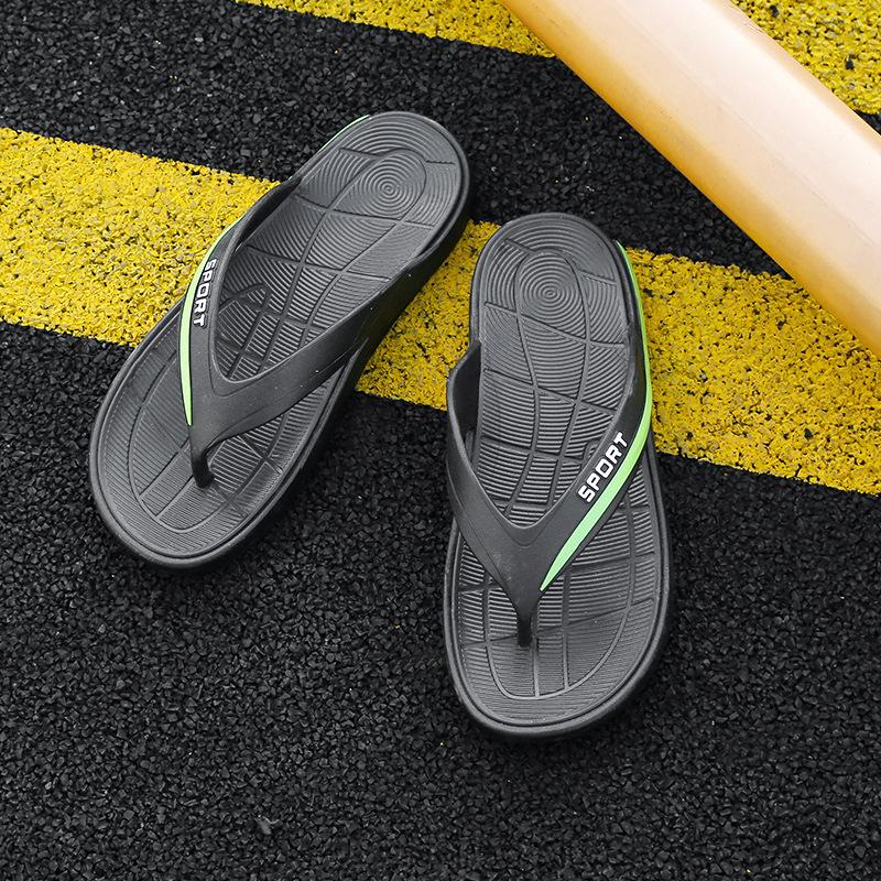 

Повседневные модные износостойкие шлепанцы мужские летние мягкая подошва нескользящие пляжные шлепанцы с перемычкой между пальцев прохладные шлепанцы 45