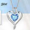 Dainty Necklace Heart Cubic Zirconia Love Pendant Birthday Trendy Jewelry