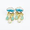 Water Drop Statement Earrings for Women Girls Christmas Jewelry Gift Decoration