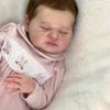 BZDOLL 50cm Soft Vinyl Asleep Reborn Baby Doll Toy 20inch Newborn Bebe with 3D-paint Skin and Visible Veins Like Real Kid Birthday Gift for Girls