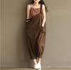 Women's Strap Loose Jumpsuit Summer Casual  Pants Sleeveless Oversized Romper Baggy Overalls Jumpsuit