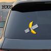 Klebeband Banane Aufkleber Dekorativer Sticker für Auto, Lustiger Gelber Automobil Selbstklebender Aufkleber, Auto Karosserie Kratzer Abdeckung Dekoration Auto