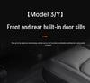 Carbon Fiber Rear Door Sill Strips & Under-Seat Corner Protectors for Tesla Model 3/Y