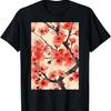 Vintage Cherry Blossom Minimalist  T-Shirt(4)