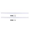 2 Pack L Track Tie Down System with 4 Round Ring Fittings End Caps 1 Meter Long Aluminum for Motorcycles ATVs Dirt Bikes Utility