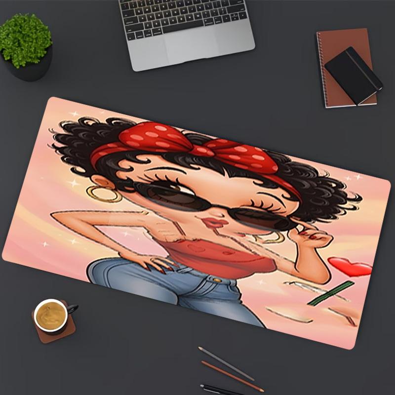 Betty Boop Print Mouse Pad, for Keyboard Pad Laptop PC Mat for Office Home Use, Desk Decor, Perfect Birthday Gift for Gamers