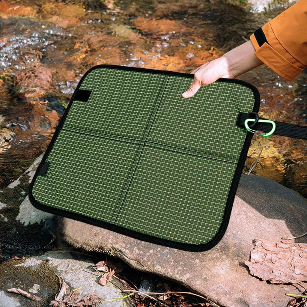 Stadium Seat Pad Anti-moisture Foldable Chair Mat With Carabiner Clip Portable Camping Seat Cushion For Hiking Picnic Travel