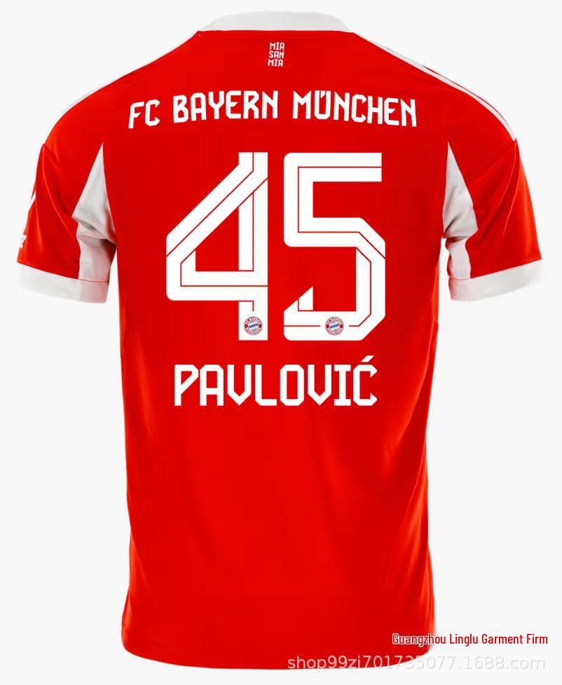 2526 Bayern Thuis Fan Shirt: Kane 13, Müller 25, Sané - Champions League Korte Mouw Kit