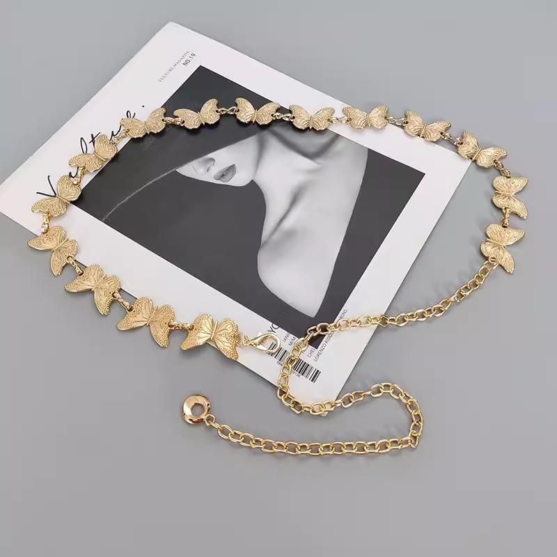 Mei Mary Waist chain - women s niche vintage metal belt chain - fashionable retro high-end accessory