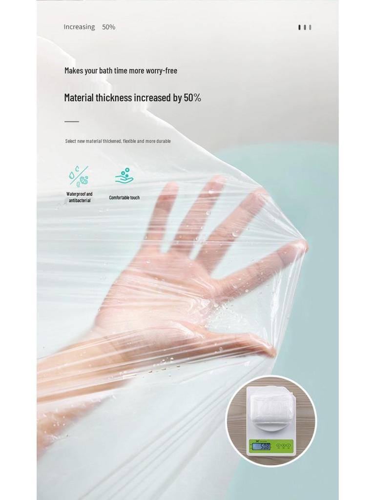 Thickened Disposable Bath Bags for Large Tubs - Extra Large for Salons & Hotels