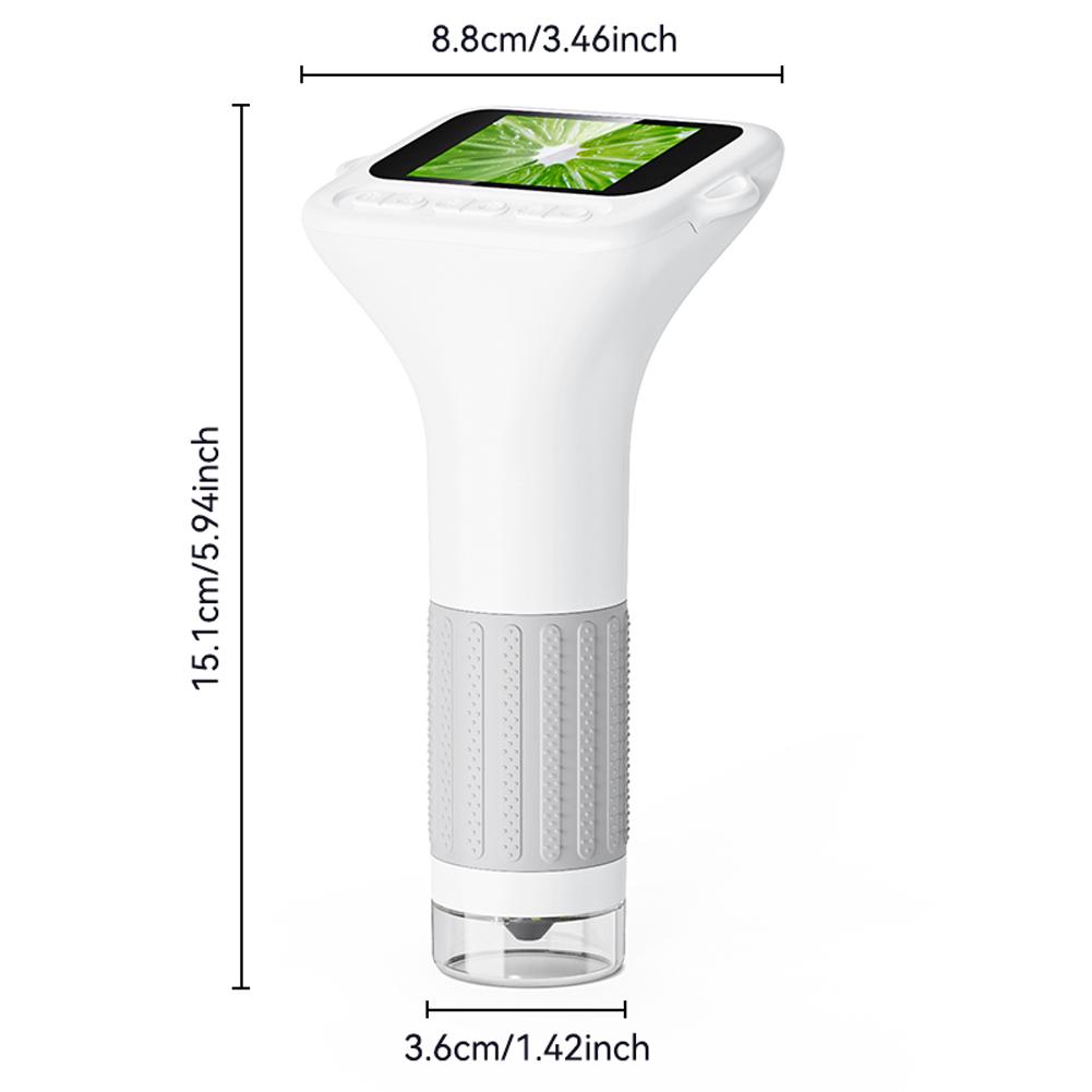 Microscope for Kids 2 Inch IPS Screen Handheld Microscope Camera Portable Handheld Magnifying Glass for Scientific Experiment