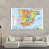150*100cm The Spain Transportation Map In French Wall Art Poster Non-woven Painting School Supplies Home Decor