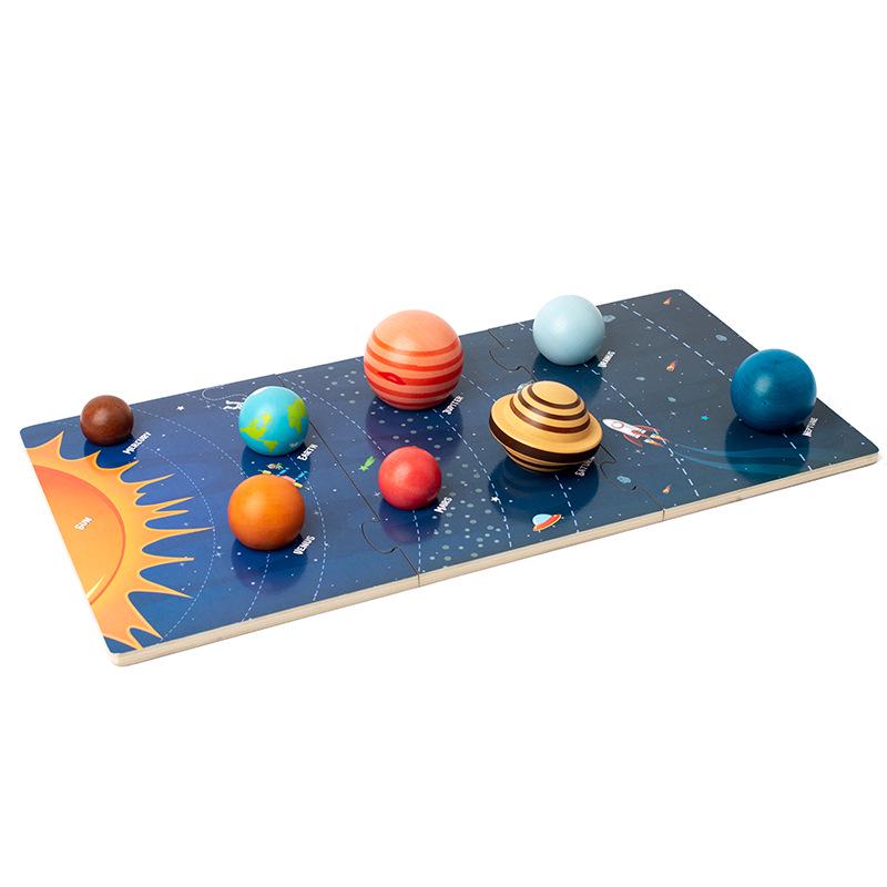 Planet Matching Puzzle: Early Education Toy for Kindergarten - Cognitive Solar System with Eight Planets