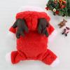 Cartoon Christmas Dog Costume Warm Pet Cosplay Clothes Pet Supplies Cat Jumpsuits  Winter