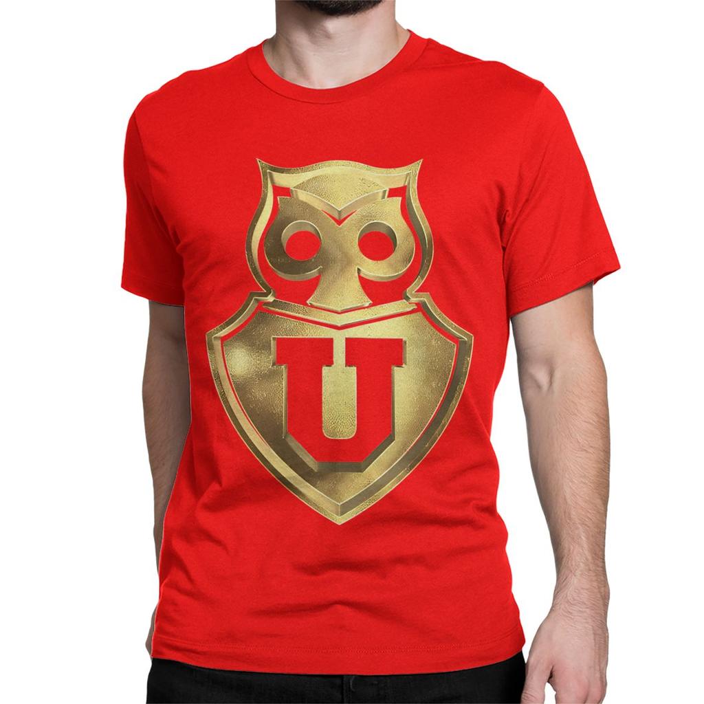 Golden Santiago Universidad De Chile Men Women's T Shirts Copa Chile Football Vintage Tees T-Shirts 100% Cotton Classic Clothing